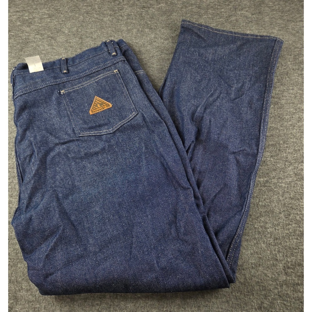 Bulwark Jeans Men 46x35 Blue PEJ2002 Flame Resistant FR Work Utility Denim Pants